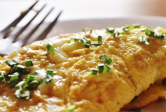 vazn yo'qotish va to'g'ri ovqatlanish uchun omlet