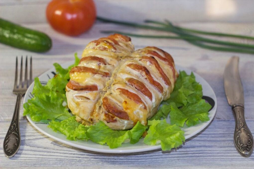 proteinli dietada tovuq ko'kragi